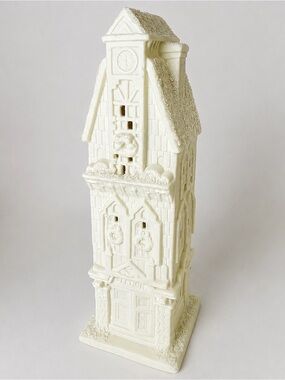 Vintage Holiday Time Porcelain Lighted Christmas Station House Village Decor